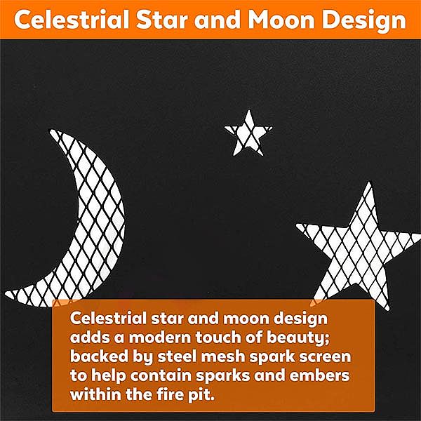 Juego de fogatas redondas para leña al aire libre - 10H01N