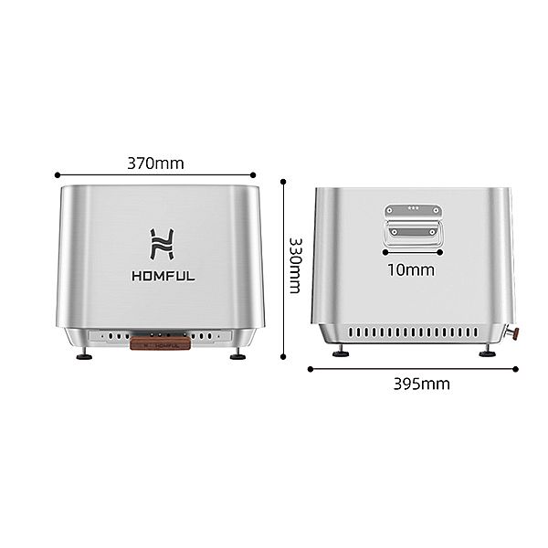 Pozo de fuego sin humo portátil al aire libre - 10H01P