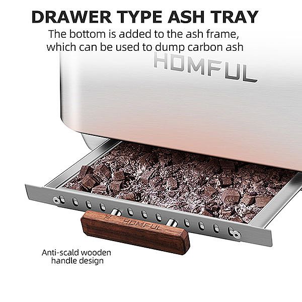 Pozo de fuego sin humo portátil al aire libre - 10H01P