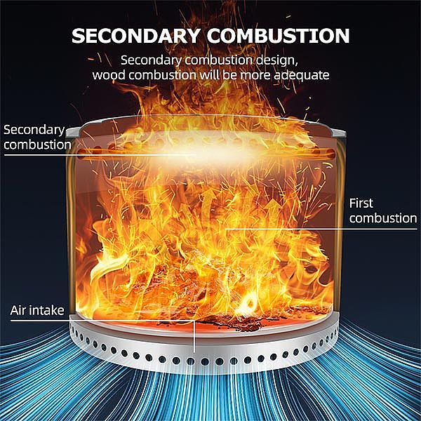 Pozo de fuego portátil de jardín para campamento de patio - 10H02A