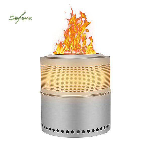 Pozo de fuego sin humo poroso de acero inoxidable - 10H02K