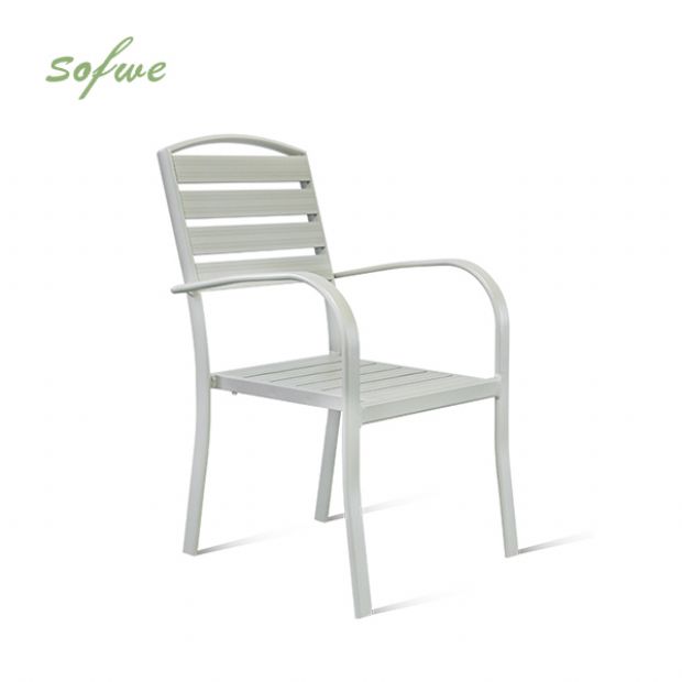 Silla de comedor apilable con reposabrazos - 11D11C