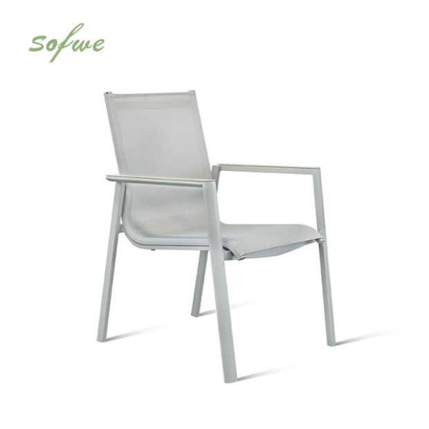 Sillón de aluminio para comedor de jardín - 11D11E