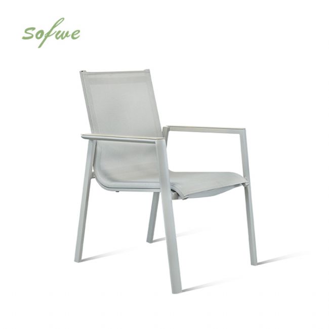 Sillón de aluminio para comedor de jardín - 11D11E