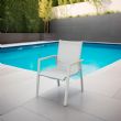 Sillón de aluminio para comedor de jardín - 11D11E