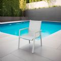 Sillón de aluminio para comedor de jardín - 11D11E