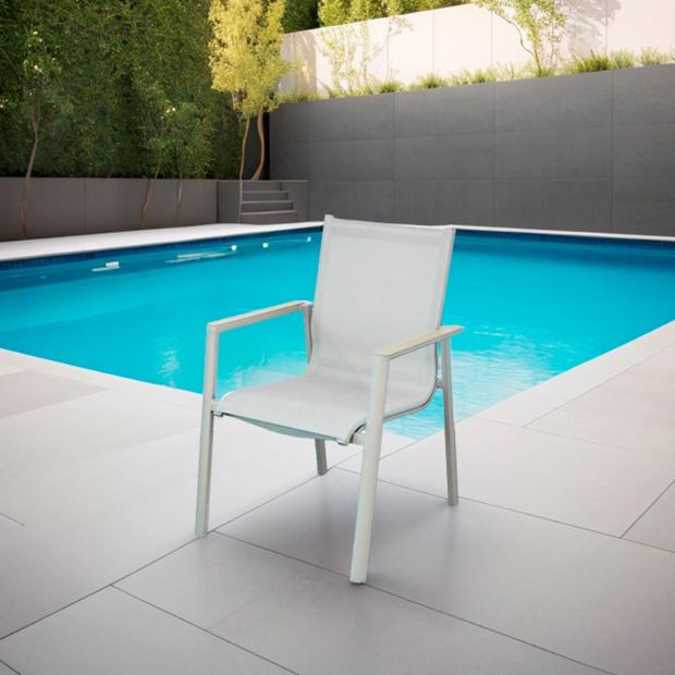Sillón de aluminio para comedor de jardín - 11D11E