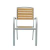 Silla de comedor de exterior de compuestos de madera-plástico - 11D11F