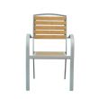 Silla de comedor de exterior de compuestos de madera-plástico - 11D11F