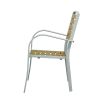 Silla de comedor de exterior de compuestos de madera-plástico - 11D11F
