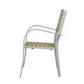 Silla de comedor de exterior de compuestos de madera-plástico - 11D11F