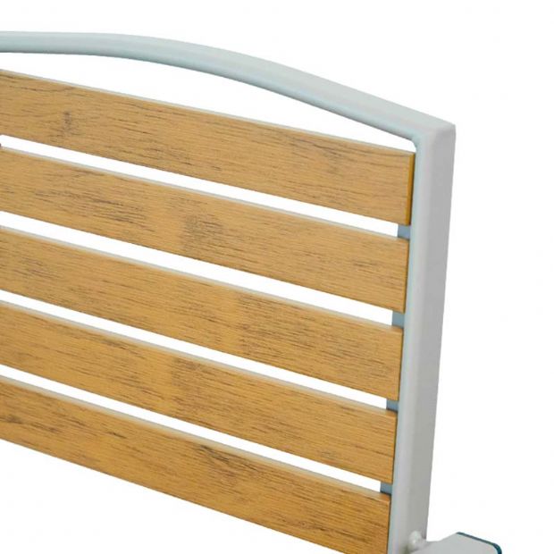 Silla de comedor de exterior de compuestos de madera-plástico - 11D11F