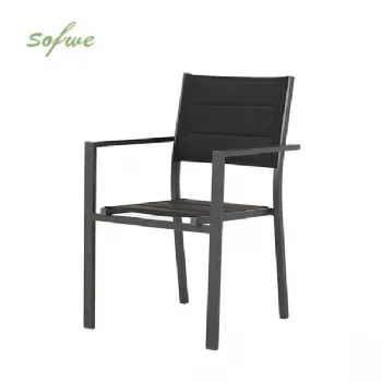 Sillón apilable de aluminio para jardín