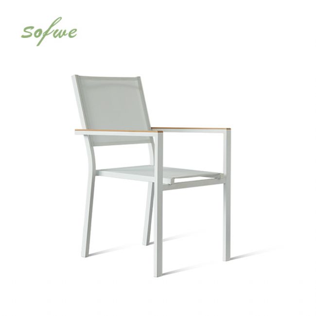 Sillón apilable de aluminio para jardín - 11D11H