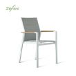 Sillón de comedor de aluminio acolchado de algodón para jardín - 11D11I