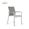 Sillón de comedor de aluminio acolchado de algodón para jardín - 11D11I