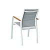 Sillón de comedor de aluminio acolchado de algodón para jardín - 11D11I
