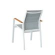 Sillón de comedor de aluminio acolchado de algodón para jardín - 11D11I