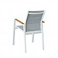 Sillón de comedor de aluminio acolchado de algodón para jardín - 11D11I