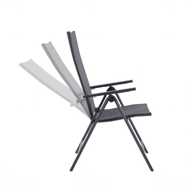 Sillón de comedor plegable de aluminio para jardín - 11D11L