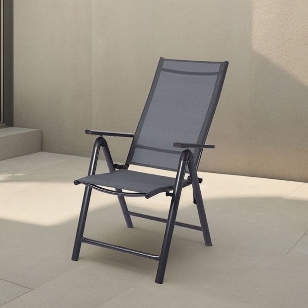 Sillón de comedor plegable de aluminio para jardín - 11D11L