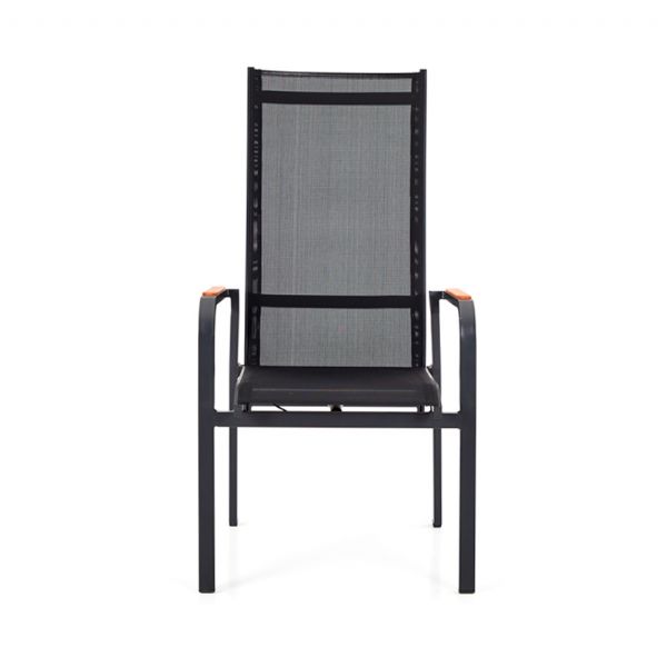 Silla de comedor reclinable con respaldo alto para patio - 11D12J