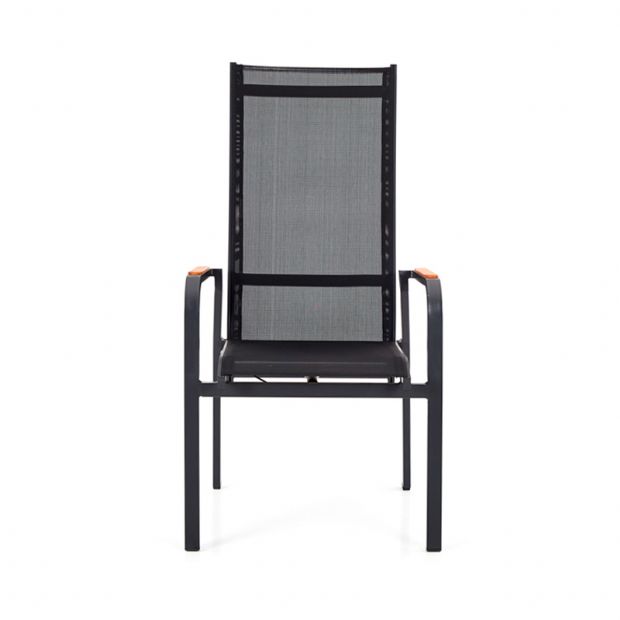 Silla de comedor reclinable con respaldo alto para patio - 11D12J