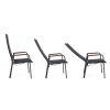 Silla de comedor reclinable con respaldo alto para patio - 11D12J