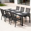 Silla de comedor reclinable con respaldo alto para patio - 11D12J