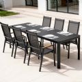 Silla de comedor reclinable con respaldo alto para patio - 11D12J