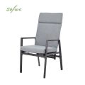 Sillón reclinable de respaldo alto para patio con cojín de poliéster hilado - 11D12K