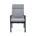 Sillón reclinable de respaldo alto para patio con cojín de poliéster hilado - 11D12K