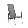Sillón reclinable de respaldo alto para patio con cojín de poliéster hilado - 11D12K