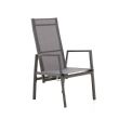 Sillón reclinable de respaldo alto para patio con cojín de poliéster hilado - 11D12K