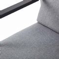 Sillón reclinable de respaldo alto para patio con cojín de poliéster hilado - 11D12K