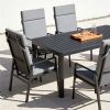 Sillón reclinable de respaldo alto para patio con cojín de poliéster hilado - 11D12K