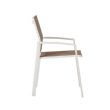 Silla de comedor de aluminio con asiento y respaldo de malla transpirable - 11D27A