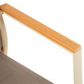Silla de comedor de exterior de aluminio y cuerda trenzada - 11D27C