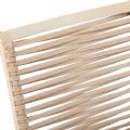 Silla de comedor de exterior de aluminio y cuerda trenzada - 11D27C