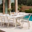 Silla de comedor de exterior de aluminio y cuerda trenzada - 11D27C