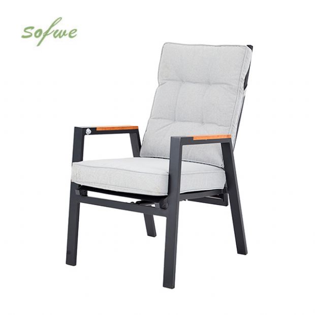 Sillón de comedor para exterior con respaldo ajustable - 11D27D