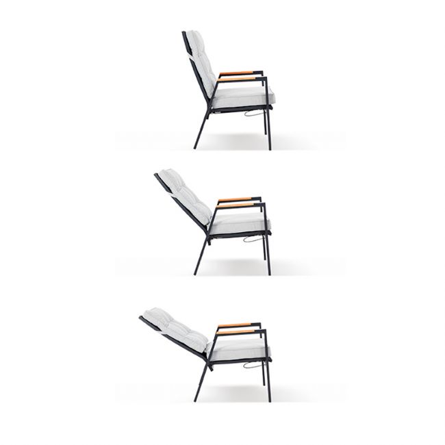 Sillón de comedor para exterior con respaldo ajustable - 11D27D