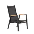 Sillón de comedor para exterior con respaldo ajustable - 11D27D
