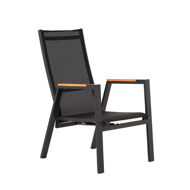 Sillón de comedor para exterior con respaldo ajustable - 11D27D