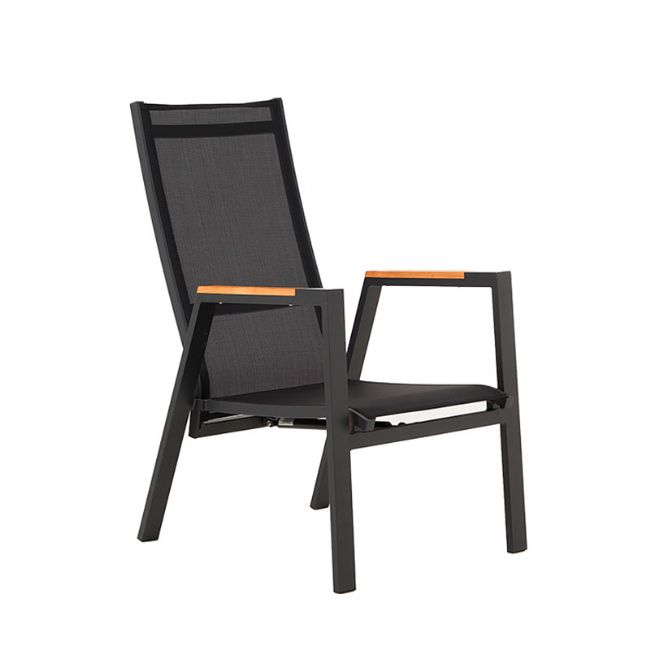Sillón de comedor para exterior con respaldo ajustable - 11D27D