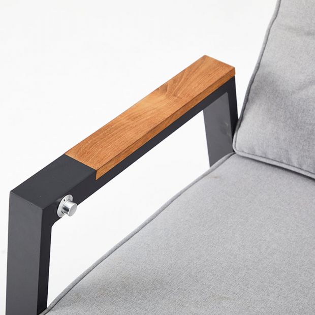 Sillón de comedor para exterior con respaldo ajustable - 11D27D