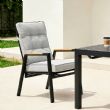 Sillón de comedor para exterior con respaldo ajustable - 11D27D