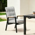 Sillón de comedor para exterior con respaldo ajustable - 11D27D