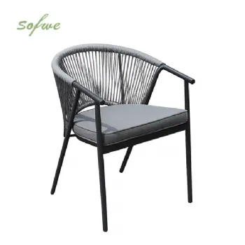 Silla de comedor redonda para exterior...