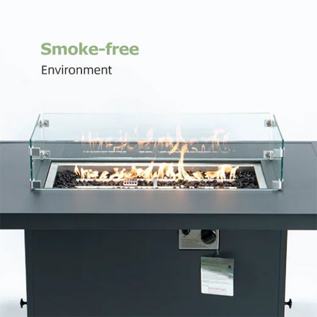 Tubo de aluminio con juego de sofás para exteriores Fire Pit Garden - 11C01A
